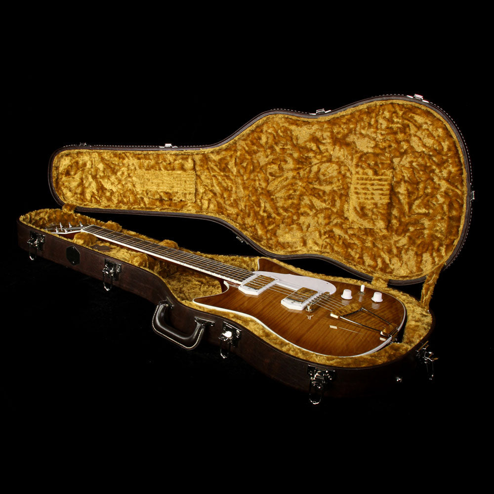 Frank Brothers Signature Model Electric Guitar Amber Sunburst — 8