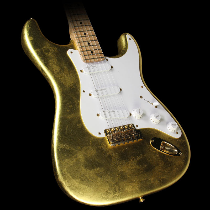 Used 2003 Fender Custom Shop Mark Kendrick Master Built Clapton Stratocaster Electric Guitar Gold Leaf — 1