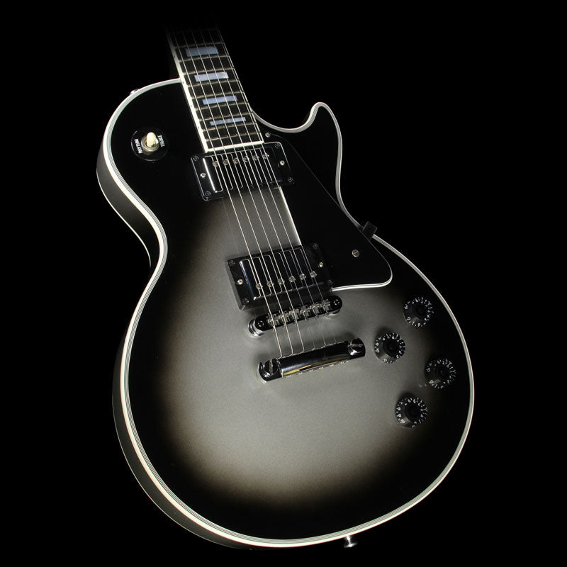 Used 2012 Gibson Custom Shop Les Paul Custom Electric Guitar Silver — 1