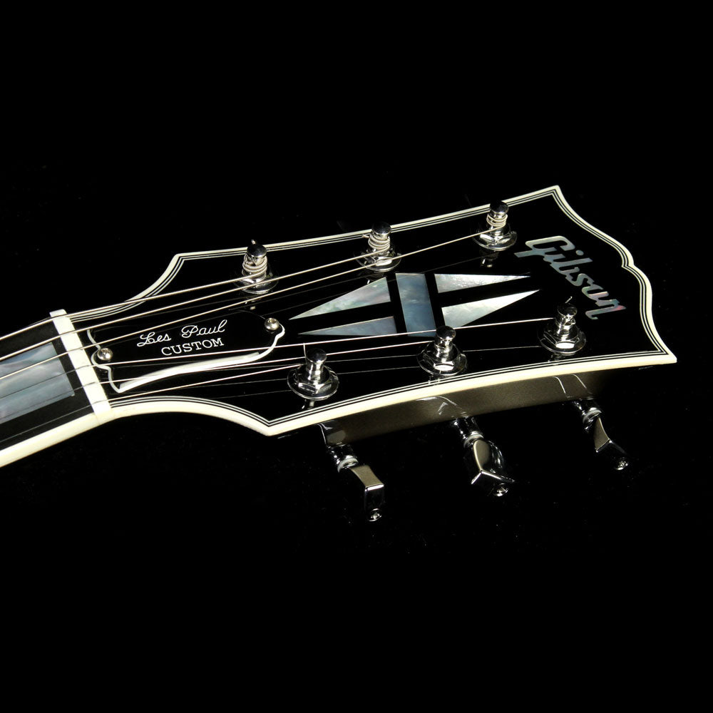 Used 2012 Gibson Custom Shop Les Paul Custom Electric Guitar Silver — 4