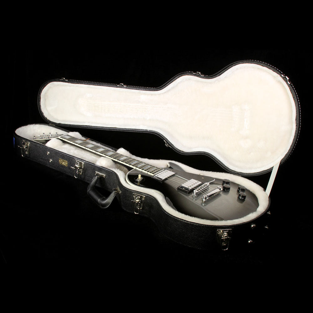 Used 2012 Gibson Custom Shop Les Paul Custom Electric Guitar Silver — 5