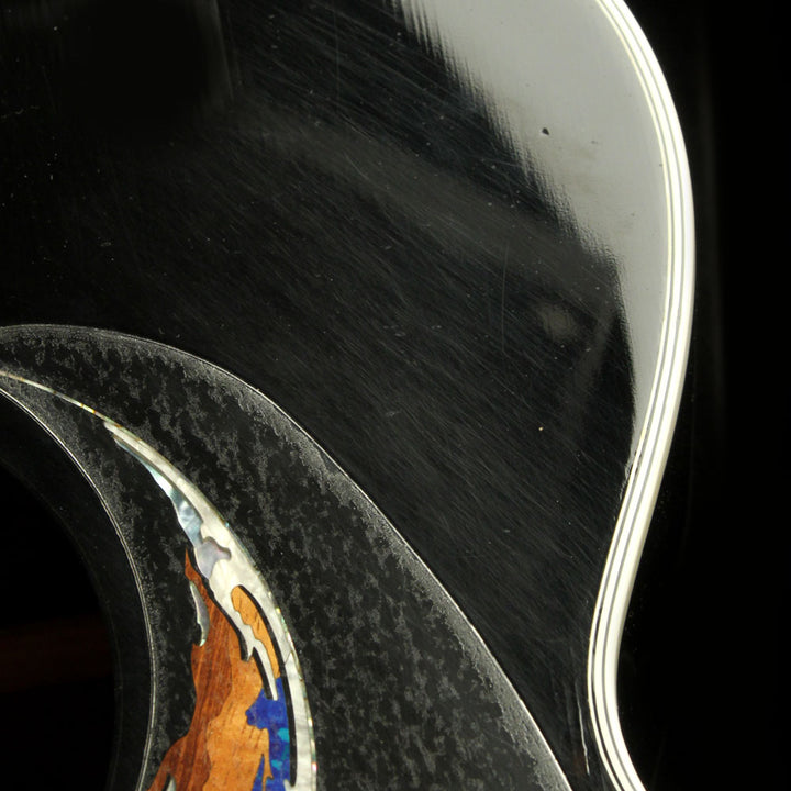 Used 2008 Takamine Limited Edition Crescent Earth Acoustic Guitar Black