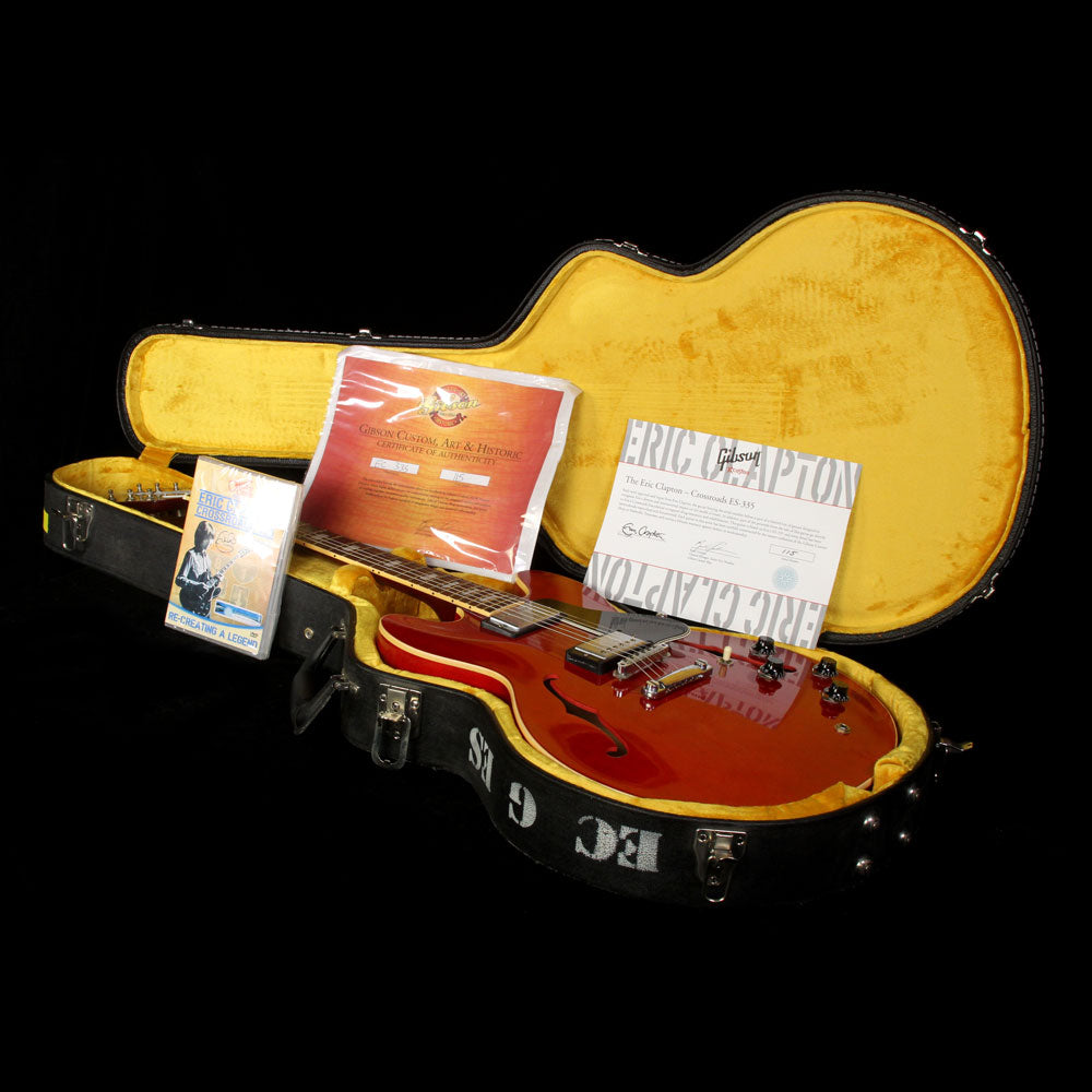 Used 2005 Gibson Custom Shop Eric Clapton Crossroads ES-335 Electric Guitar Aged Cherry — 9