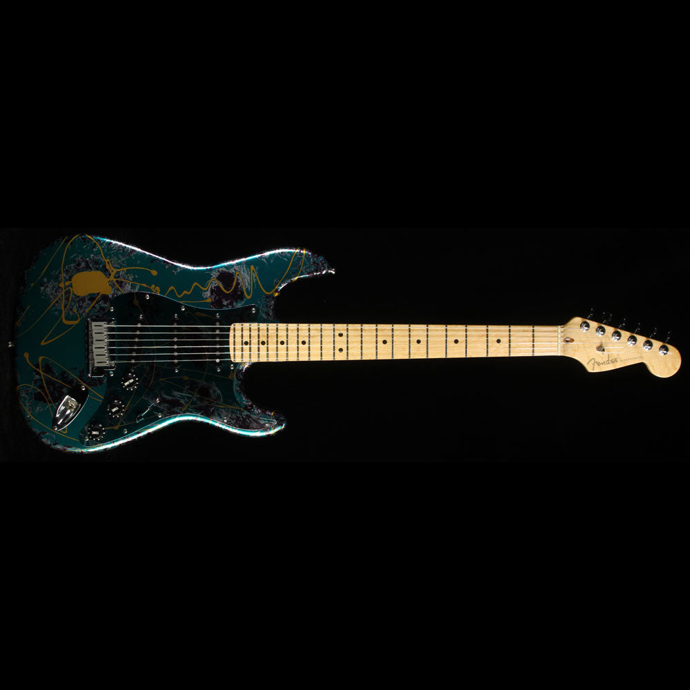 Used 1994 Fender Aluminum Stratocaster Electric Guitar Anodized Green Swirl — 2