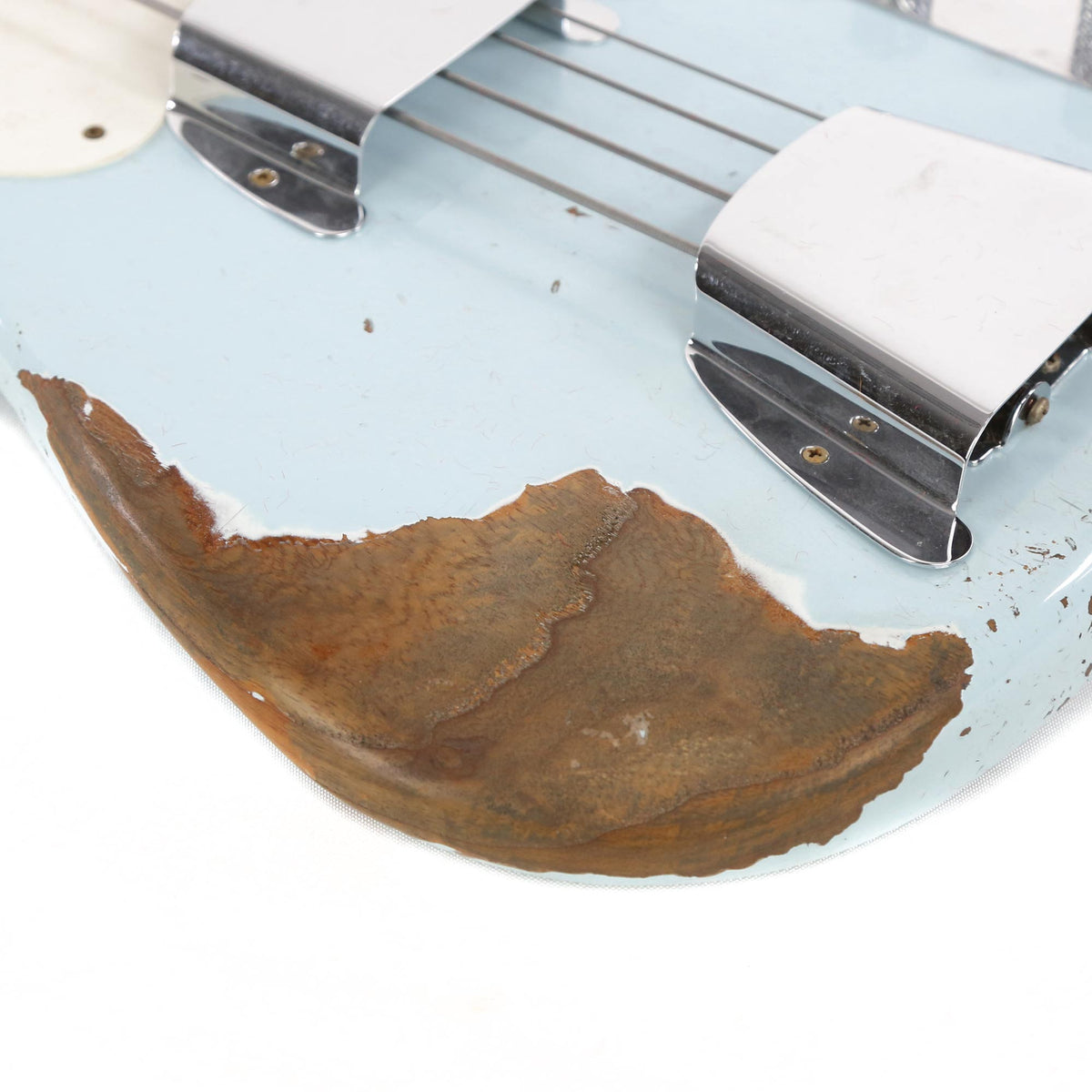 Fender Custom Shop 1955 Roasted Precision Bass Heavy Relic Electric Bass Sonic Blue 2020 — 10