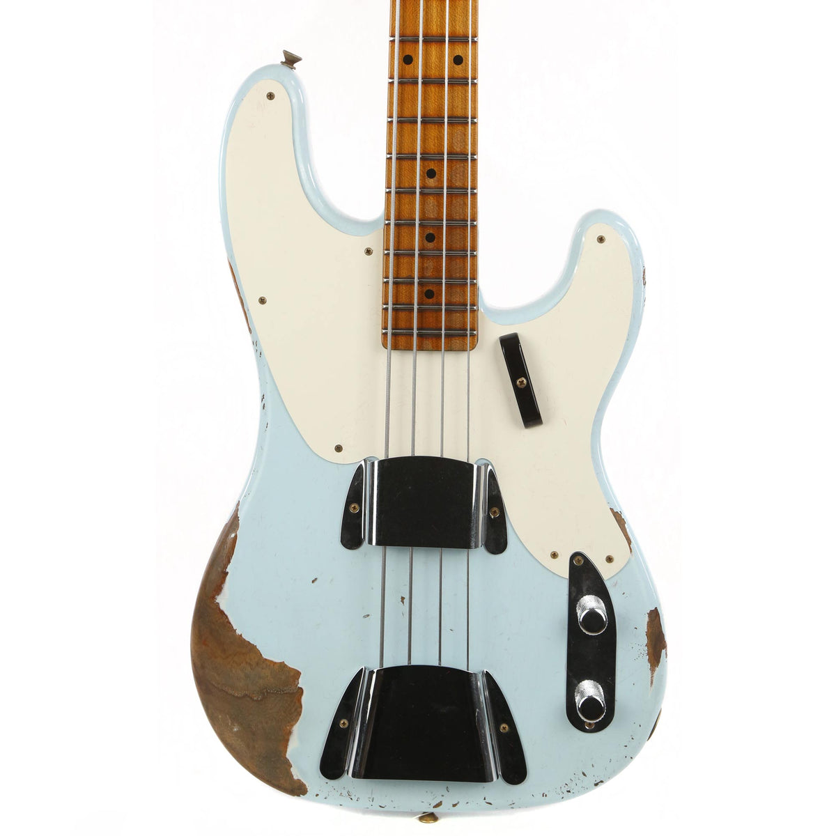 Fender Custom Shop 1955 Roasted Precision Bass Heavy Relic Electric Bass Sonic Blue 2020 — 1