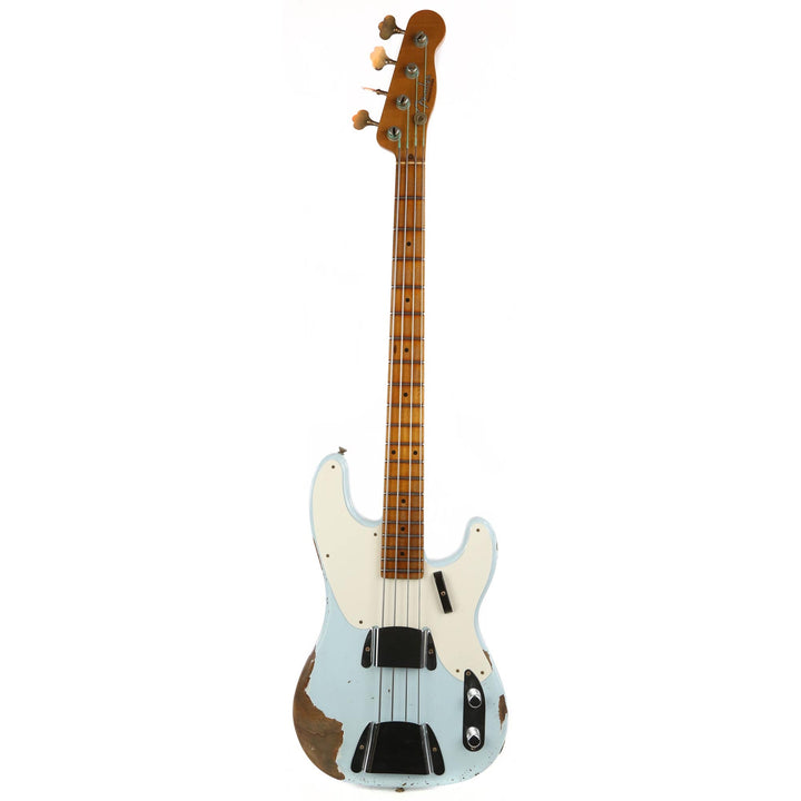 Fender Custom Shop 1955 Roasted Precision Bass Heavy Relic Electric Bass Sonic Blue 2020