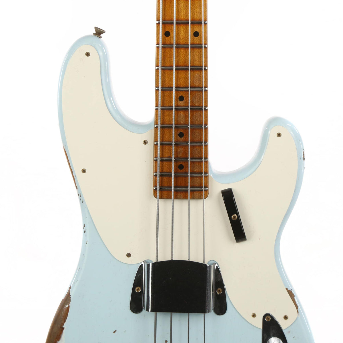 Fender Custom Shop 1955 Roasted Precision Bass Heavy Relic Electric Bass Sonic Blue 2020 — 6
