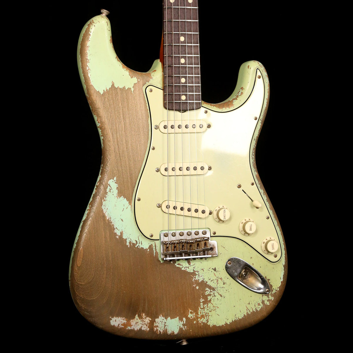 Fender Custom Shop '62 Stratocaster Ultimate Relic Masterbuilt Dale Wilson Surf Green — 6