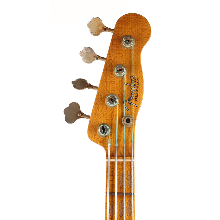 Fender Custom 1955 Precision Bass Relic Electric Bass Guitar Shell Pink