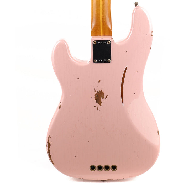 Fender Custom 1955 Precision Bass Relic Electric Bass Guitar Shell Pink