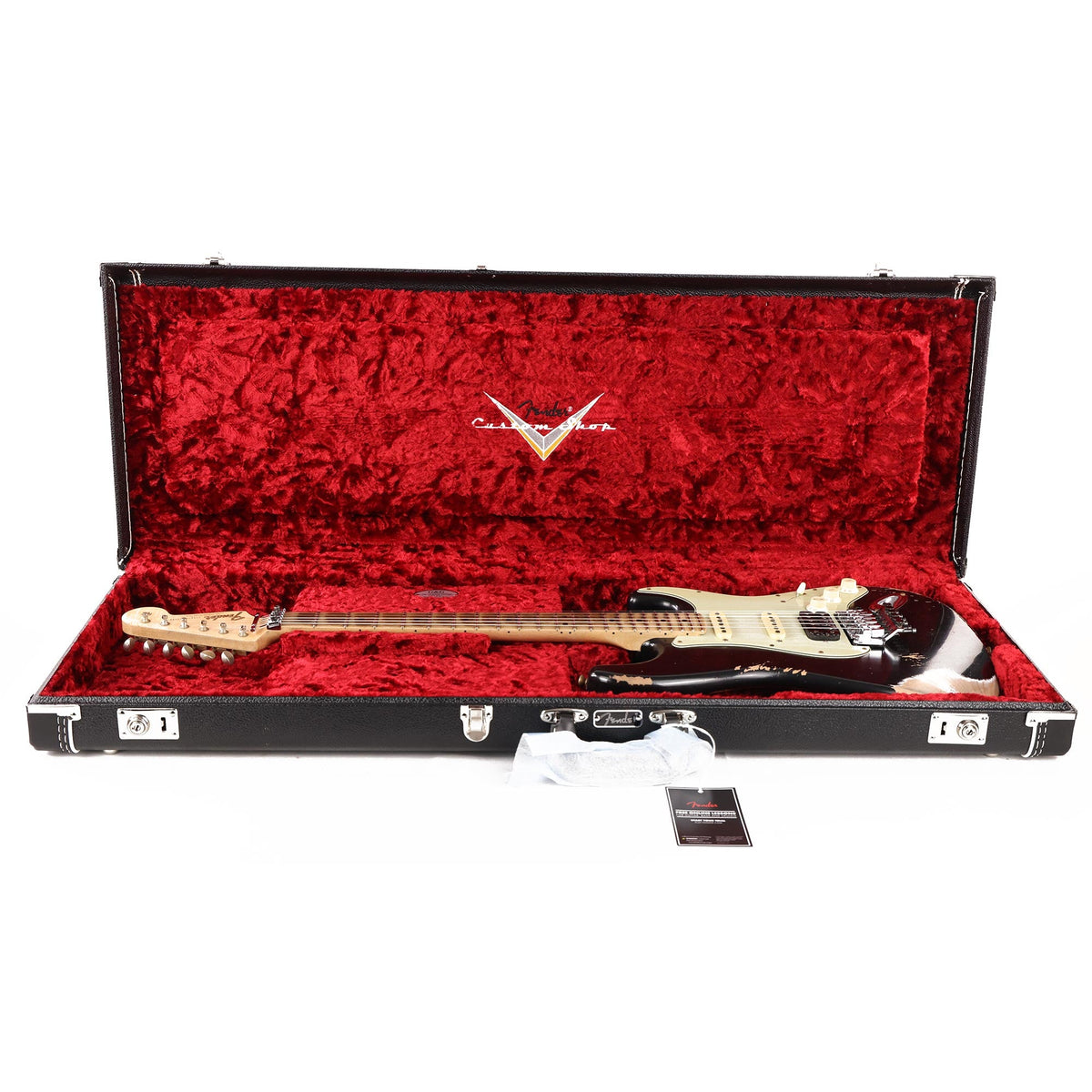 Fender Custom Shop ZF Stratocaster Heavy Relic Black Music Zoo Exclusive — 12