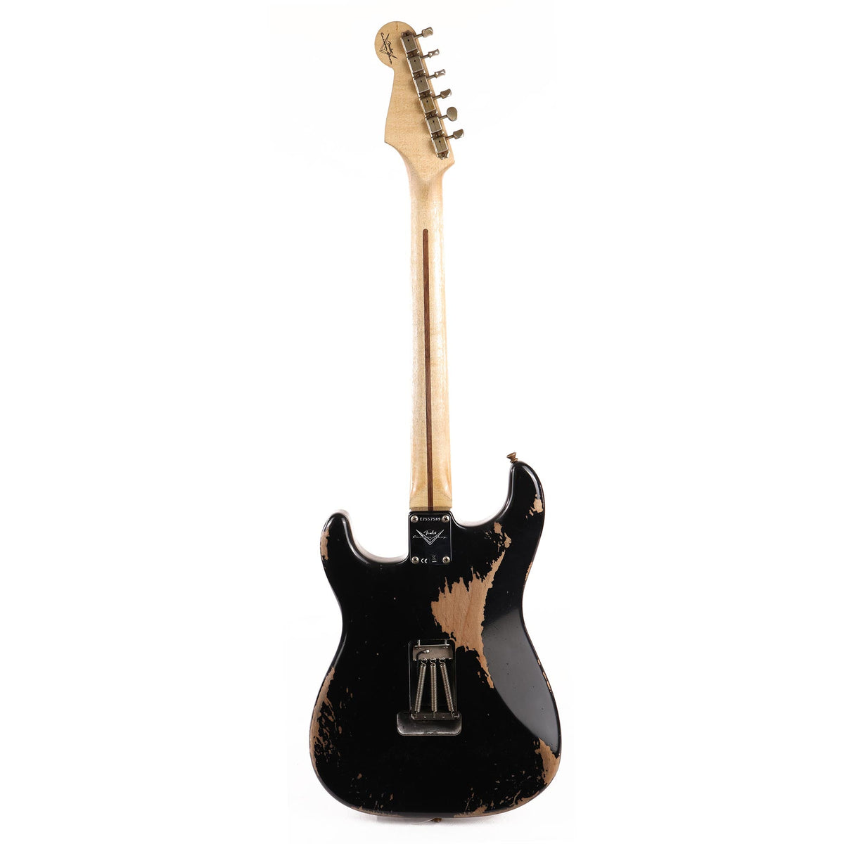 Fender Custom Shop ZF Stratocaster Heavy Relic Black Music Zoo Exclusive — 3