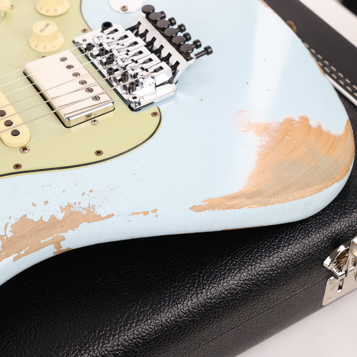 Fender Custom Shop ZF Stratocaster Heavy Relic Sonic Blue Music Zoo Exclusive