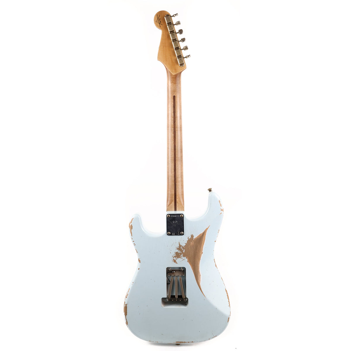 Fender Custom Shop ZF Stratocaster Heavy Relic Sonic Blue Music Zoo Exclusive — 3