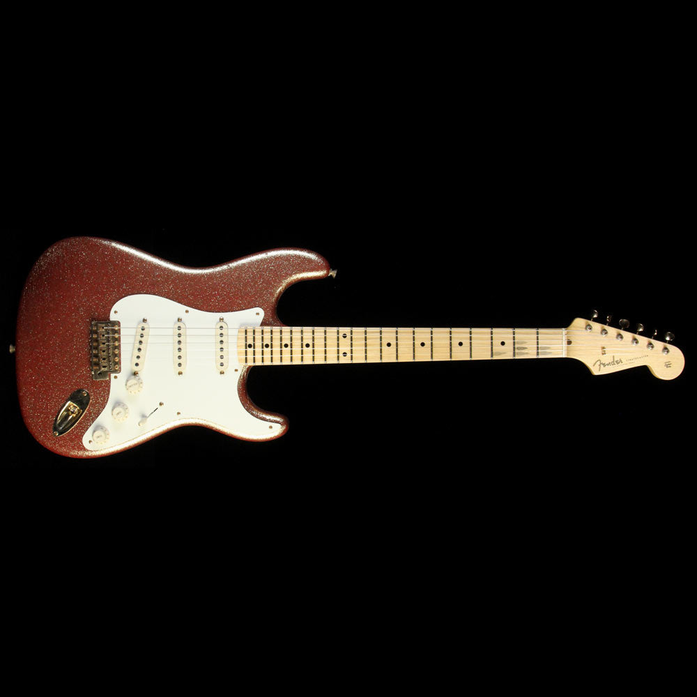 Fender Custom Shop 1957 Stratocaster Heavy Relic Gold Sparkle over Red Base — 2