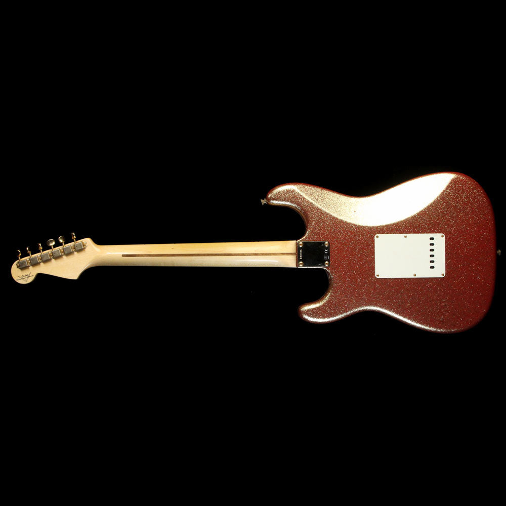 Fender Custom Shop 1957 Stratocaster Heavy Relic Gold Sparkle over Red Base — 3