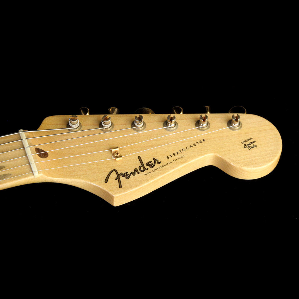 Fender Custom Shop 1957 Stratocaster Heavy Relic Gold Sparkle over Red Base — 4