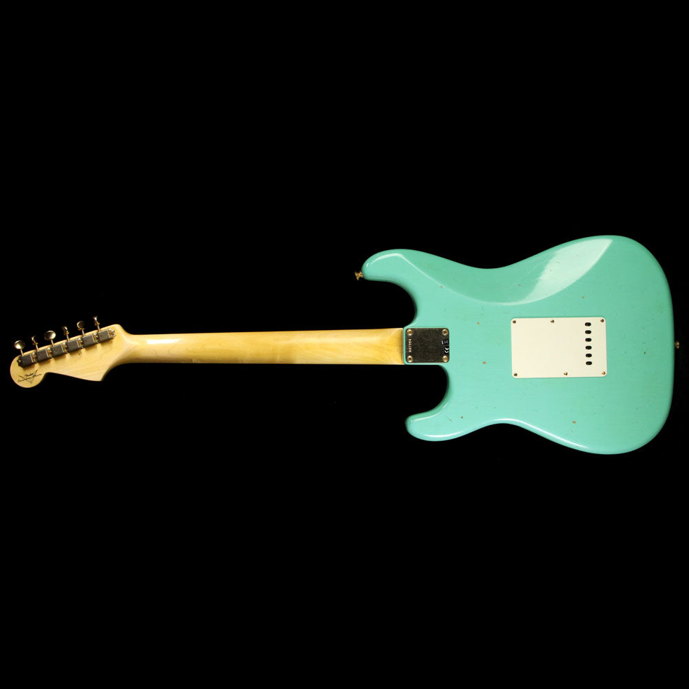 Fender Custom Shop 63 Stratocaster Journeyman Relic Electric Guitar Faded Foam Green — 3