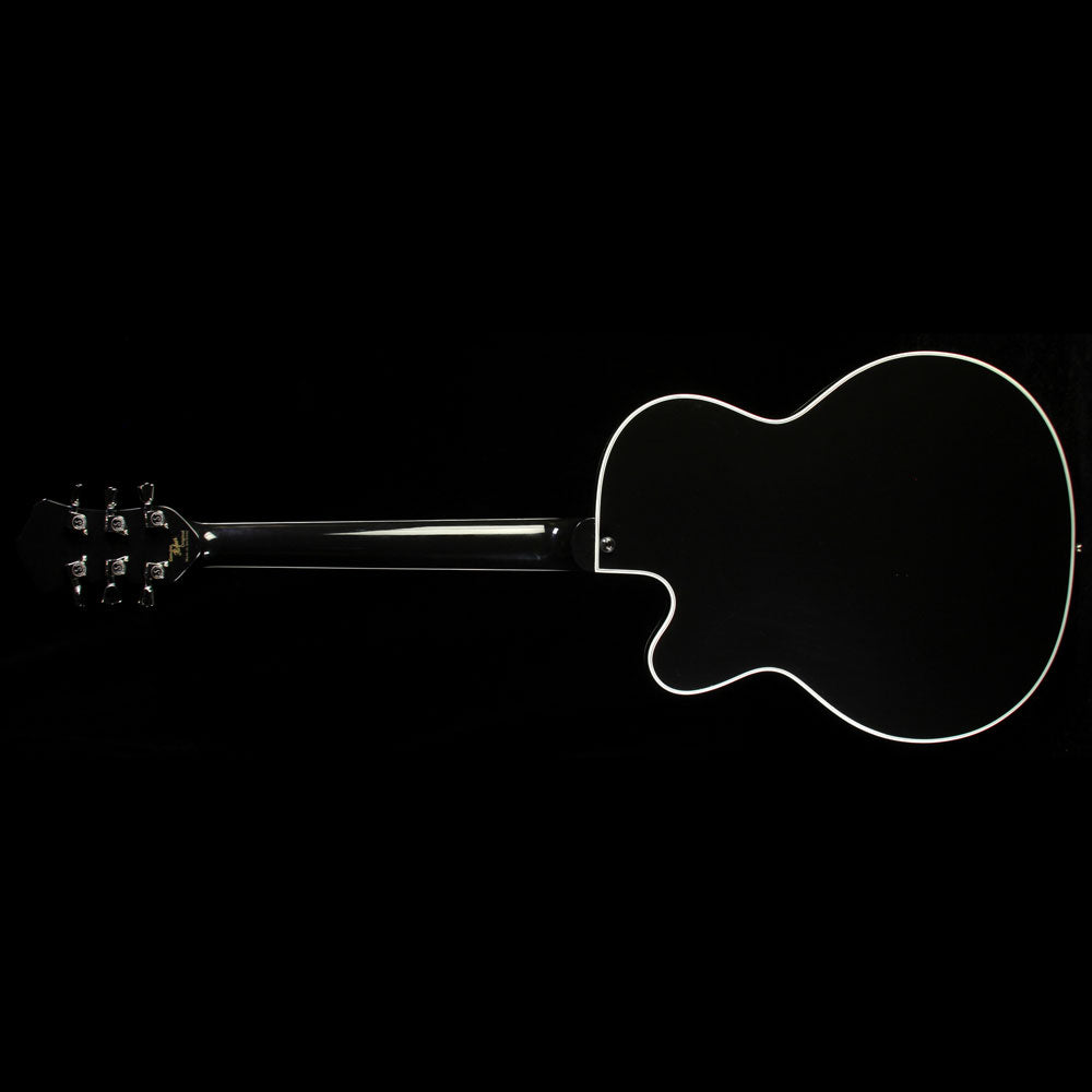 Used Hofner Thin President Semi-Hollow Electric Guitar Black — 3
