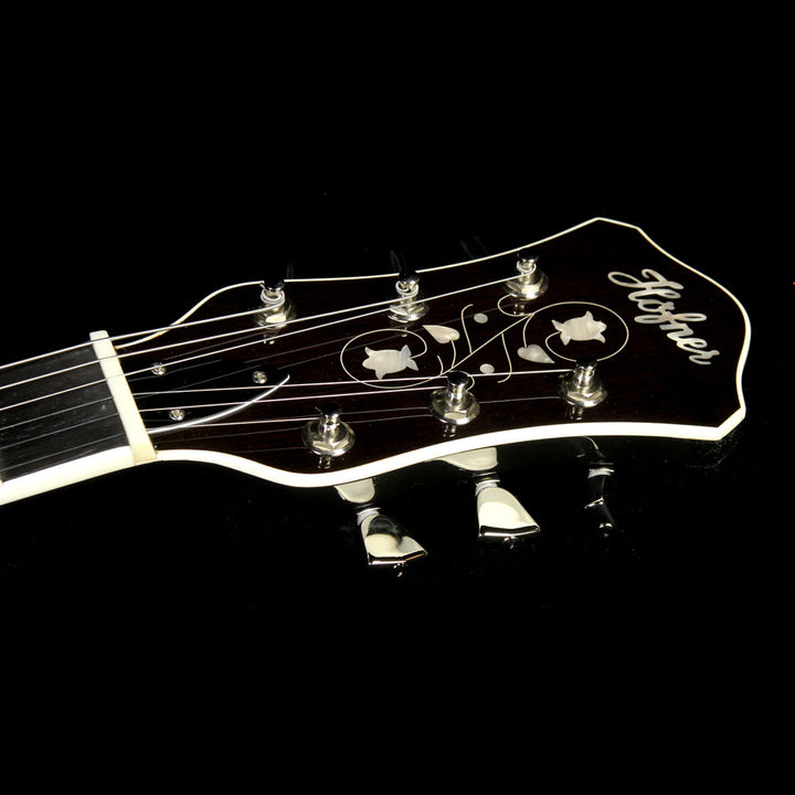 Used Hofner Thin President Semi-Hollow Electric Guitar Black