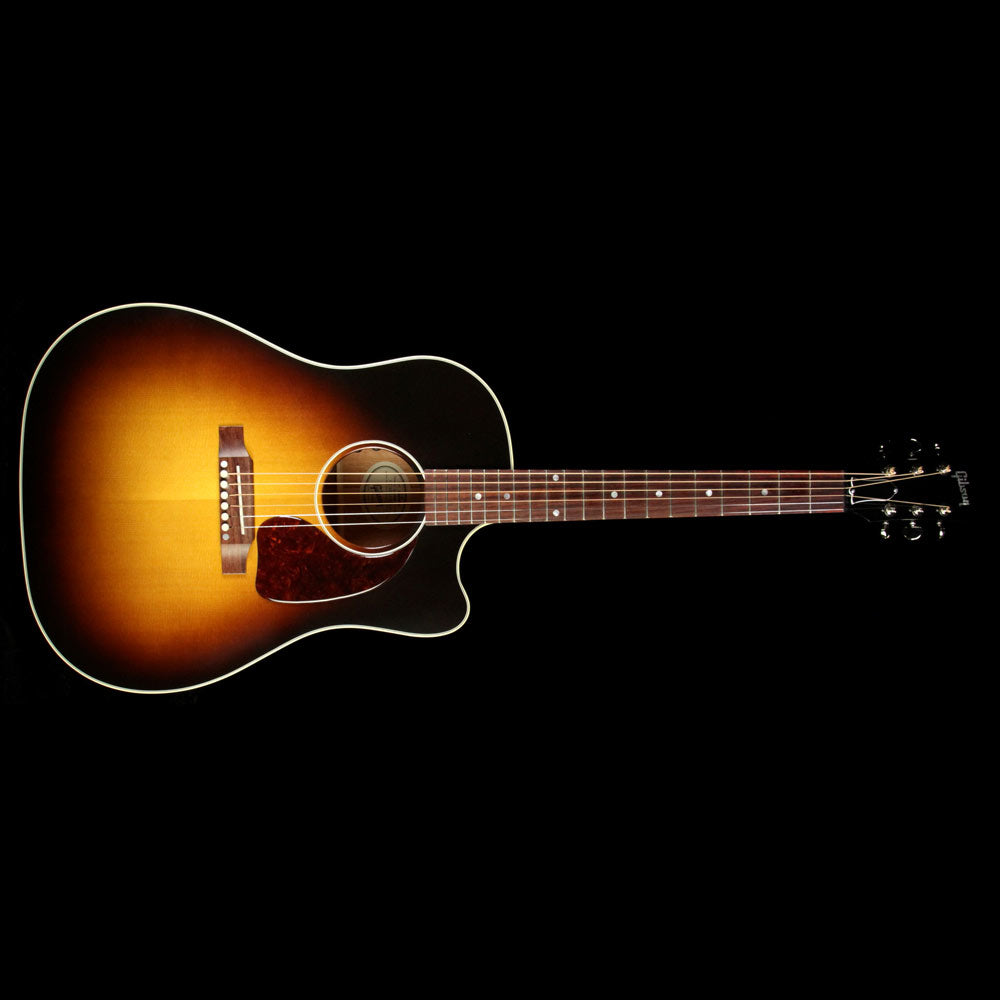 Gibson Montana J-45 Dreadnought Cutaway Acoustic Guitar Vintage Sunburst — 2