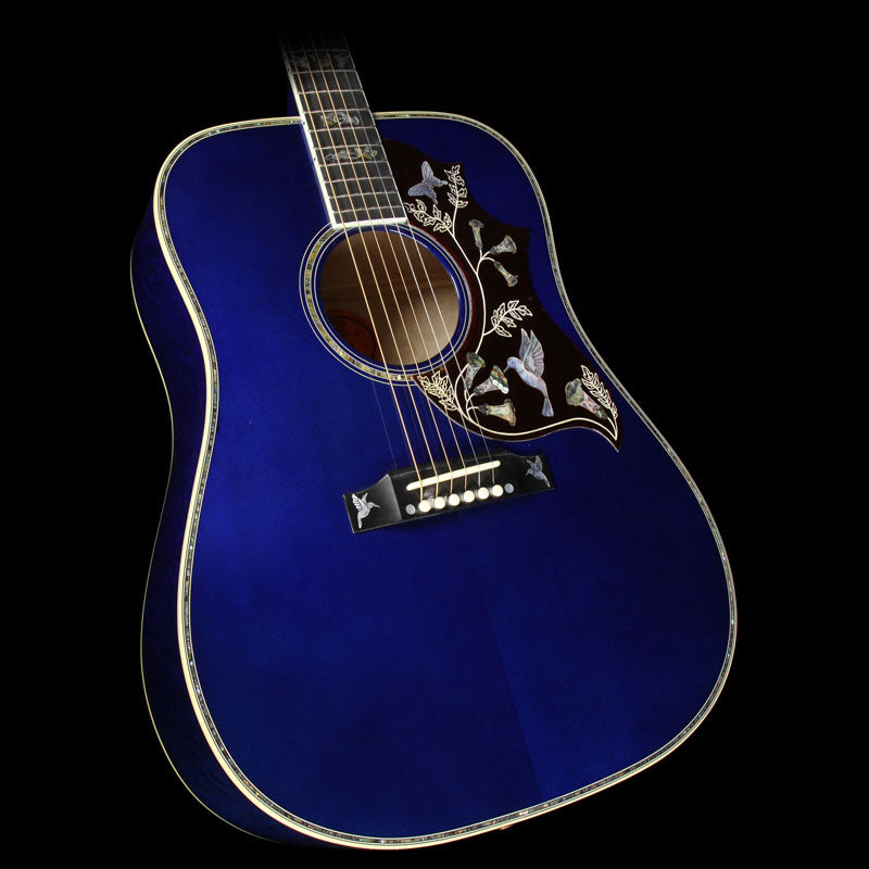 Gibson Montana Hummingbird Limited Edition Hummingbird Quilt Acoustic Guitar Viper Blue — 1