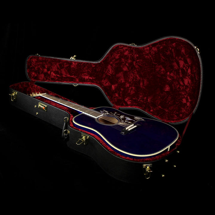 Gibson Montana Hummingbird Limited Edition Hummingbird Quilt Acoustic Guitar Viper Blue