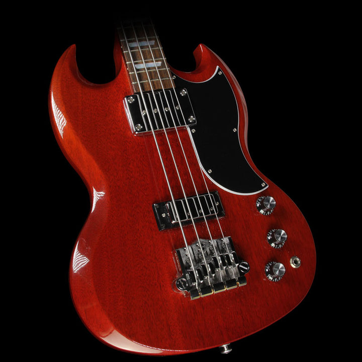Used 2015 Gibson SG Standard Electric Bass Guitar Heritage Cherry