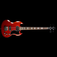 Used 2015 Gibson SG Standard Electric Bass Guitar Heritage Cherry