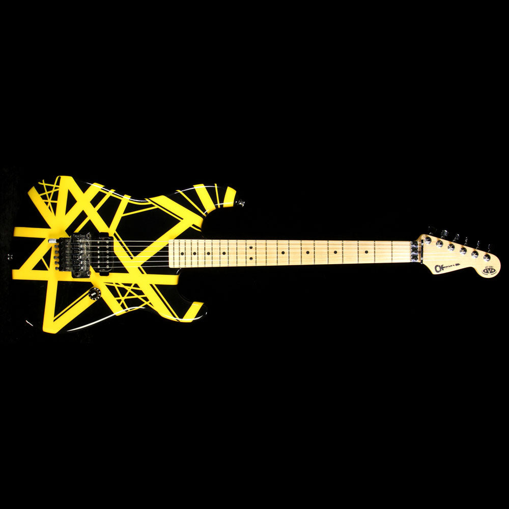 Used 2006 Charvel EVH Art Series Electric Guitar Black and Yellow — 2