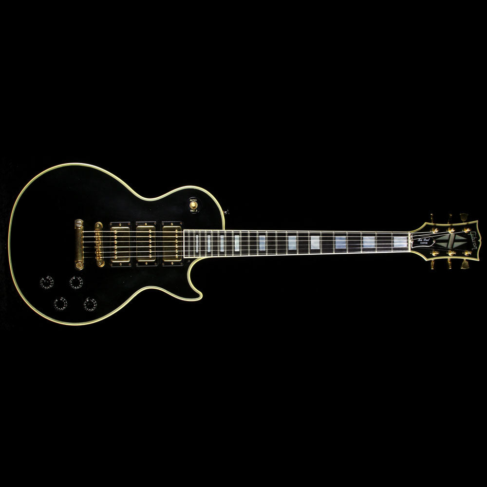 Used 1985 Gibson Les Paul Custom Electric Guitar Ebony — 2