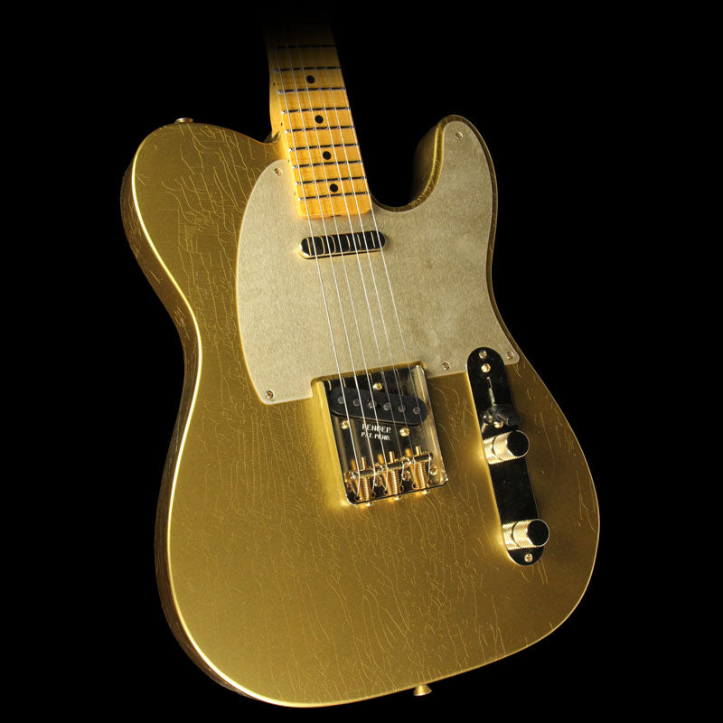 Used Fender Custom Shop 2017 Limited Edition Telecaster Closet Classic Electric Guitar HLE Gold — 1