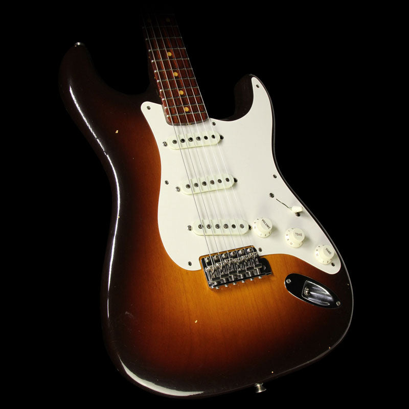 Fender Custom 2017 Limited Edition '57 Stratocaster Rosewood Neck Relic Electric Guitar Chocolate 2-Tone Sunburst — 1
