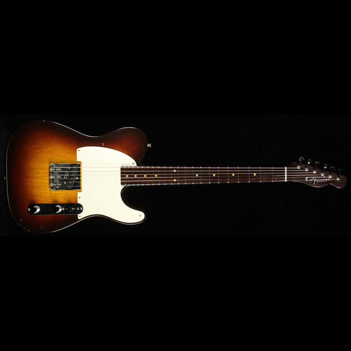 Used Fender Custom 2017 Limited Edition '57 Esquire Relic Guitar Chocolate 2-Tone Sunburst