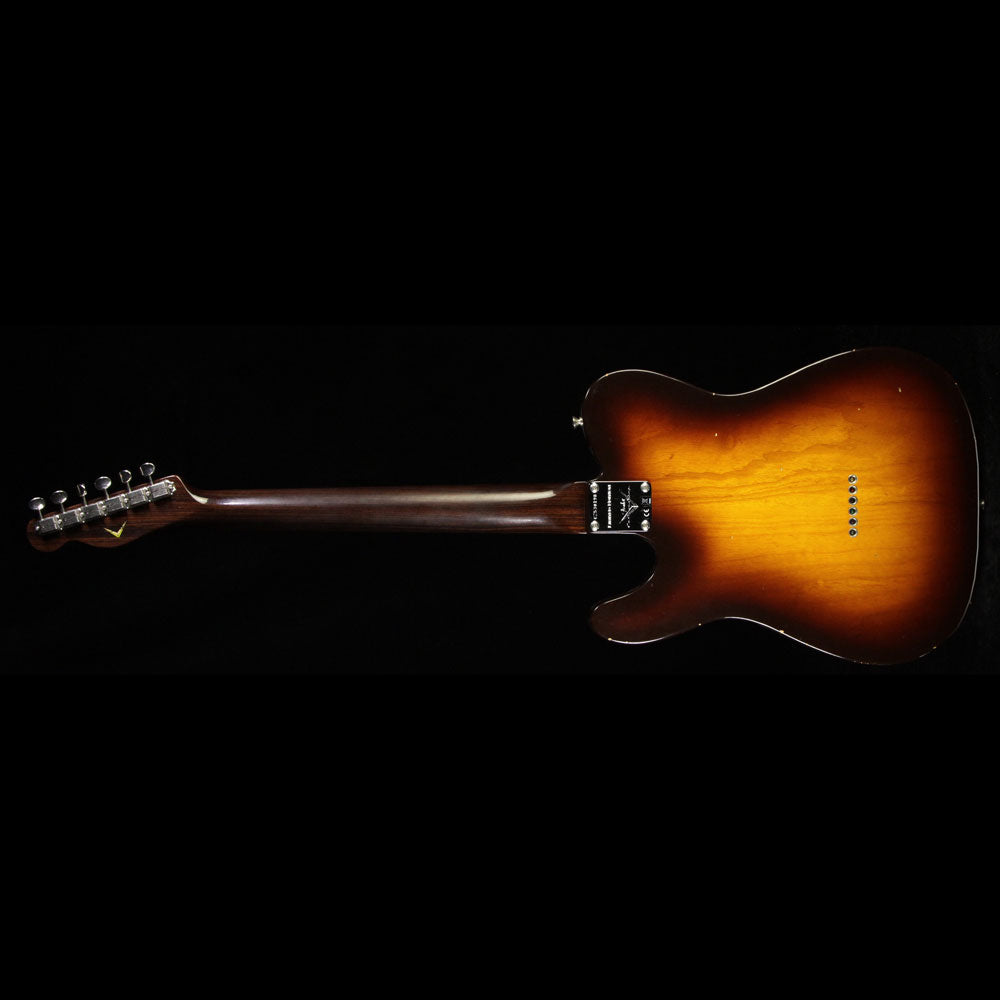 Used Fender Custom 2017 Limited Edition '57 Esquire Relic Guitar Chocolate 2-Tone Sunburst — 3