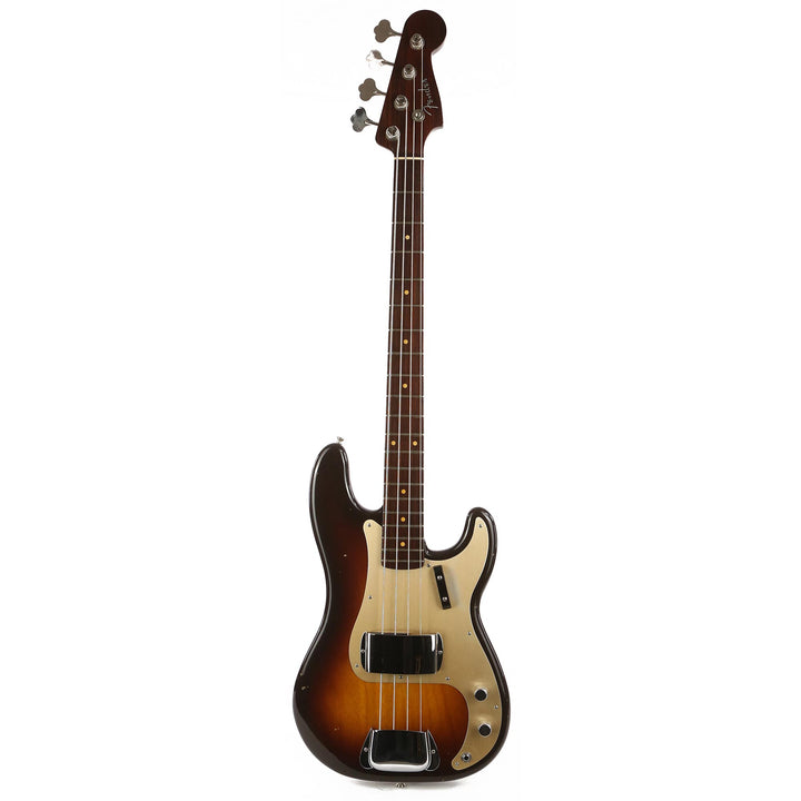 Fender Custom Shop 1957 Precision Bass Journeyman Relic Rosewood Neck Electric Bass Chocolate 2-Tone Sunburst