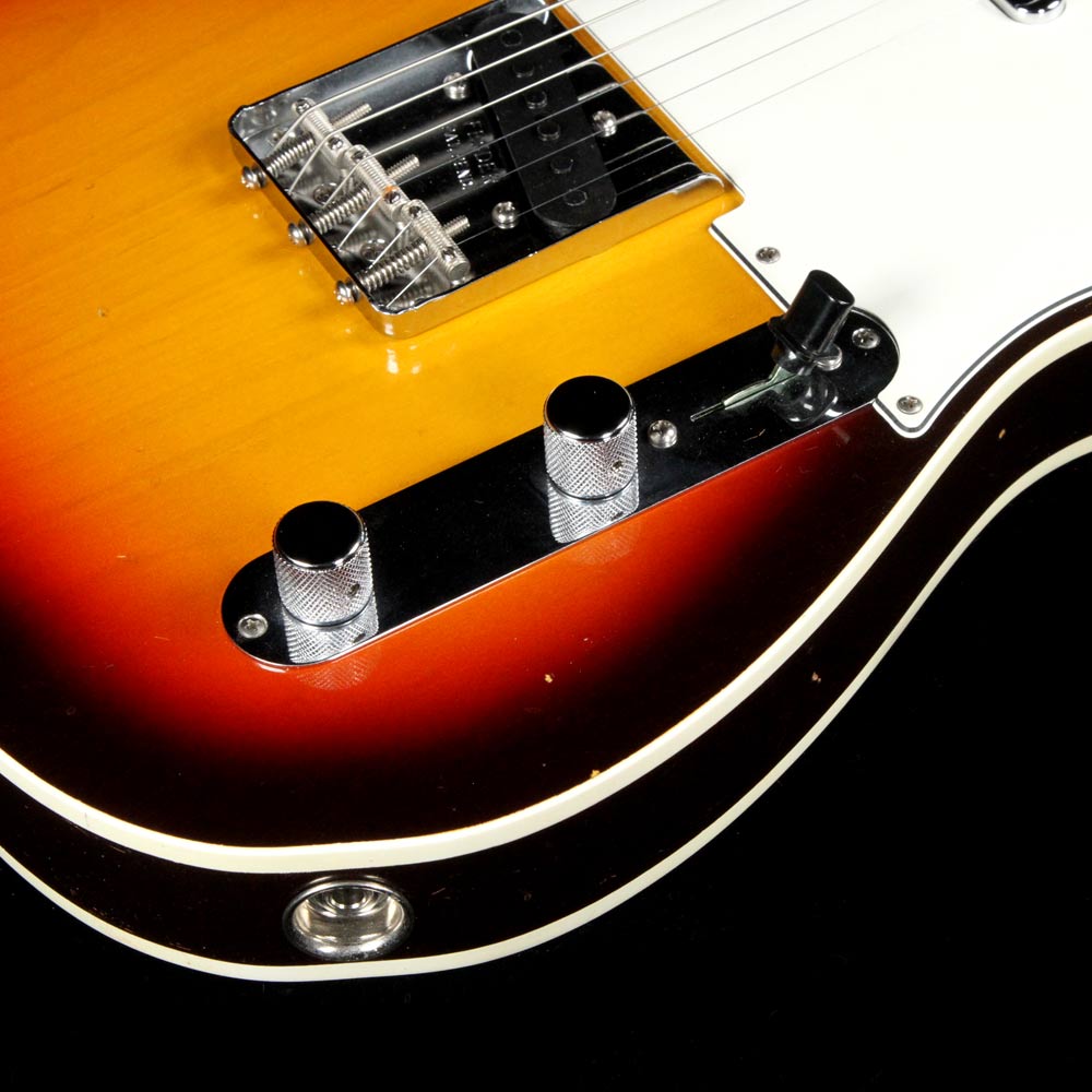 Fender Custom Shop '63 Custom Telecaster Relic Electric Guitar Chocolate 3-Tone Sunburst — 6