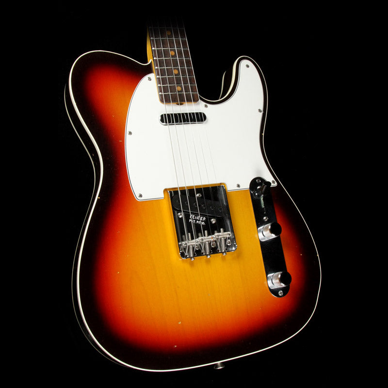 Fender Custom Shop '63 Custom Telecaster Relic Electric Guitar Chocolate 3-Tone Sunburst — 1