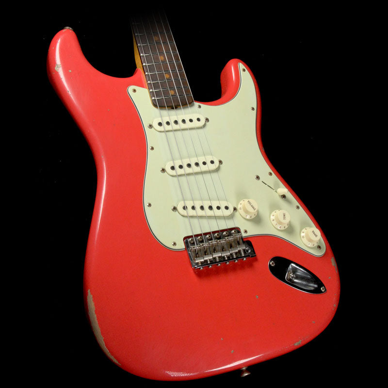 Fender Custom Shop '60 Stratocaster Relic Electric Guitar Aged Fiesta Red — 1