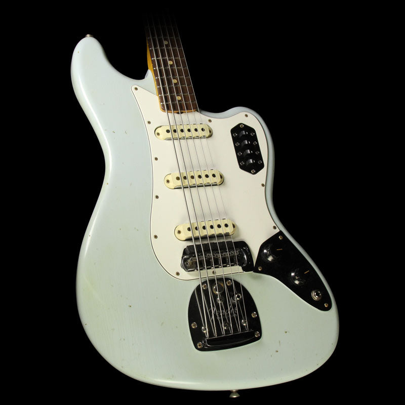 Used Fender Custom Shop Bass VI Journeyman Relic Electric Bass Sonic Blue — 1