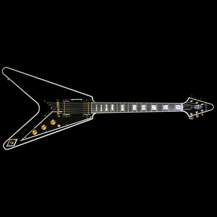 【美品】Momose flying v custom ebony 中古】 MOMOSE MFV-Premium/FT HB Flame Tochi（栃材