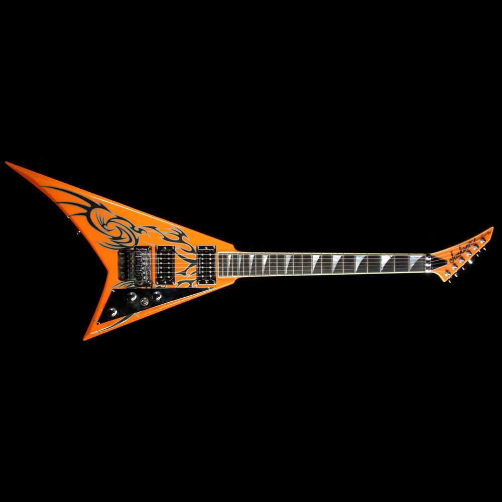 Used Jackson Custom Shop Rhoads V Electric Guitar Orange Tribal — 2