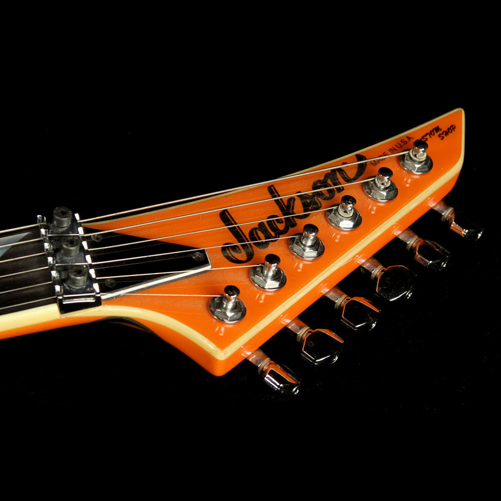 Used Jackson Custom Shop Rhoads V Electric Guitar Orange Tribal — 4