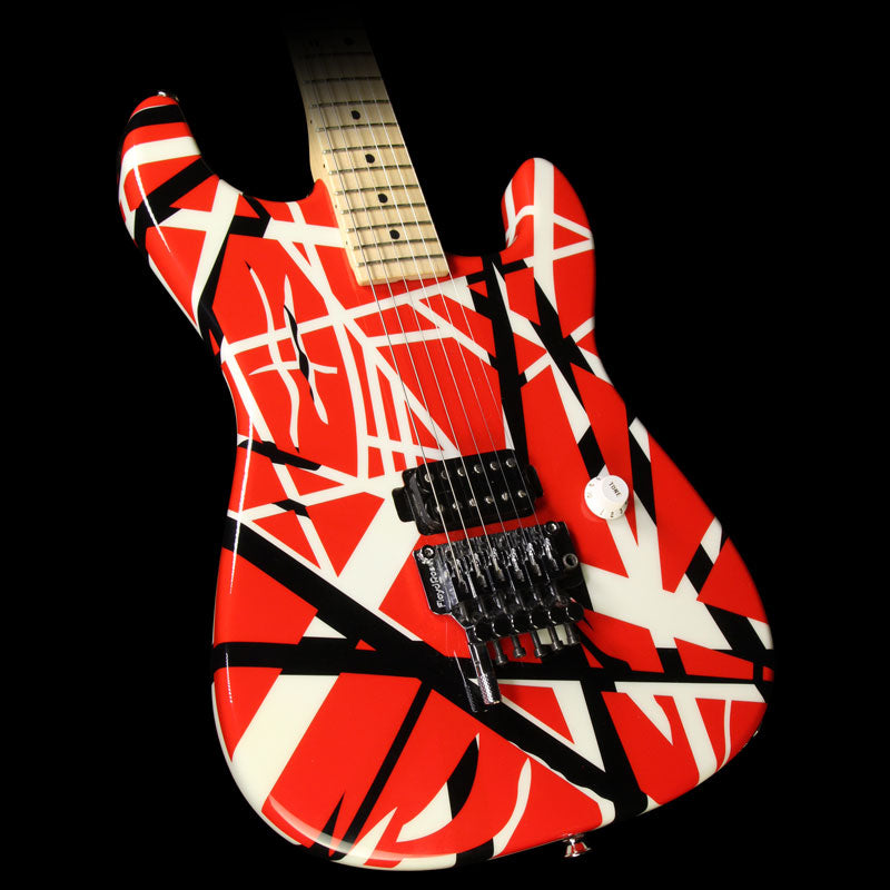 Used 2006 Charvel EVH Art Series Electric Guitar Red Black and White — 1