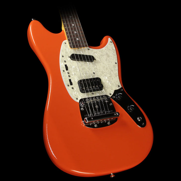 Used 2012 Fender Kurt Cobain Mustang Electric Guitar Fiesta Red