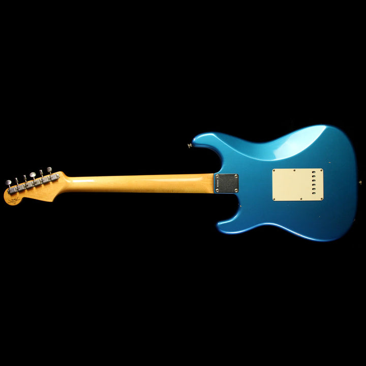 Used 2004 Fender Custom Shop '60 Stratocaster Relic Electric Guitar Metallic Blue with Matching Headstock
