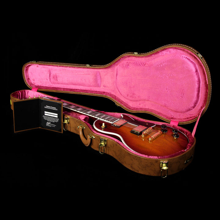 Used 2016 Gibson Custom Shop Zoo Select Les Paul Custom Mahogany Top Electric Guitar Vintage Dark Burst