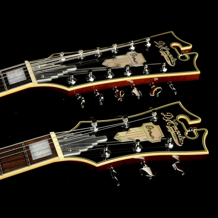 D'Angelico Premier Series Doubleneck Electric Guitar Vintage Sunburst