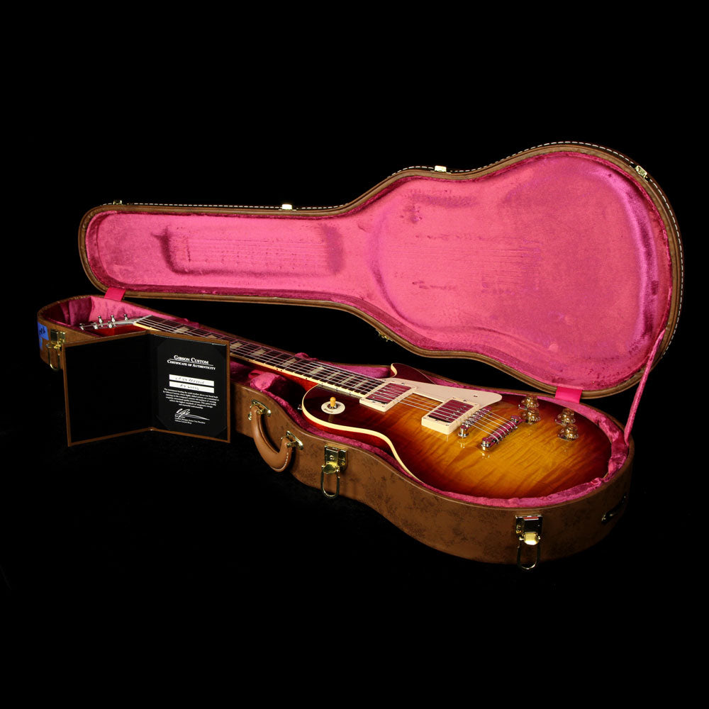 Used 2016 Gibson Custom Shop Standard Historic 1959 Les Paul Reissue Electric Guitar Bourbon Burst — 5